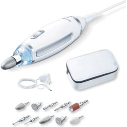 Комплект за маникюр/педикюр Beurer MP 62 Manicure / pedicure set ; 10 attachments; adjustable speed; left/right rotation; LED li