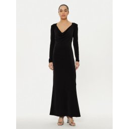 Patrizia Pepe Официална рокля 8A1443 J015 Черен Regular Fit