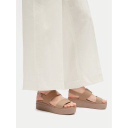 Crocs Сандали Brooklyn Low Wedge W 206453 Бежов