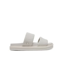 Calvin Klein Jeans Чехли Flat Molded Dbl Bar Sandal Cv YM0YM01222 Сив