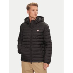 Guess Пухено яке M4YL99 WG922 Черен Regular Fit