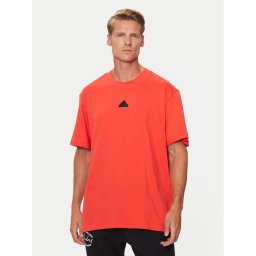 adidas Тишърт Brand Love IW3540 Оранжев Loose Fit