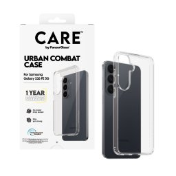 Кейс Care by PanzerGlass за Samsung Galaxy S26 FE, Flagship, Urban Combat - Прозрачен