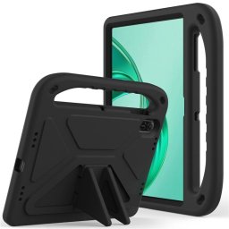 Силиконов гръб със стойка и дръжка за Honor Pad X8a - черен