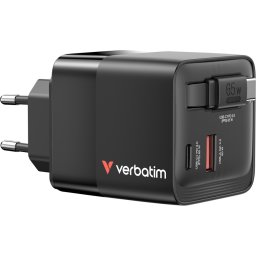 Зарядно устройство Verbatim Mini GaN Charger 65W