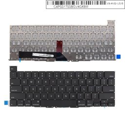 Клавиатура за лаптоп Apple, съвместима със серия Apple Macbook Pro A2141, черна, малък Enter