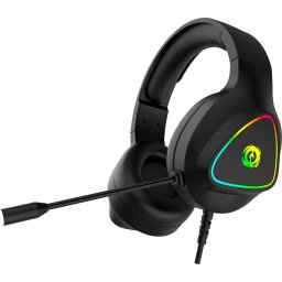 CANYON Shadder GH-6, RGB gaming headset with Microphone, Microphone frequency response: 20HZ~20KHZ, ABS+ PU leather, USB*1*3.5M
