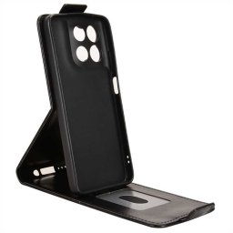Кожен калъф flip за Motorola G57 Power 5G - черен