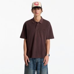 Тениска Carhartt WIP S/S Wayne Polo UNISEX Palisander Garment Dyed XXL