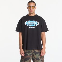 Тениска PLEASURES x OnlyFans Communications T-Shirt Black M
