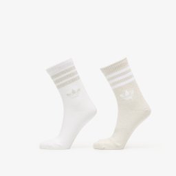 Чорапи adidas 3-Stripes Glitter Crew Socks 2 Pairs Ice Gold Met./ White S
