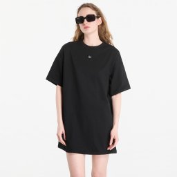 Облекло Calvin Klein Jeans Ss Woven Label Oversized Tee Dress Black S
