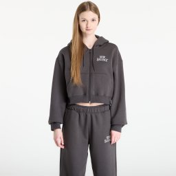 Суитшърт New Balance Linear Heritage Fleece Full Zip Faded Black L