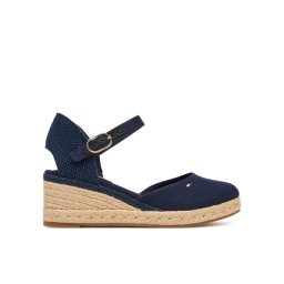 Tommy Hilfiger Еспадрили Mid Wedge Espad Closed Toe FW0FW09233 Тъмносин