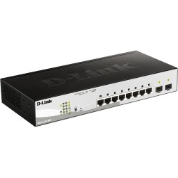 D-Link DGS-1210-08P - Гигабитов Smart управляем PoE суич