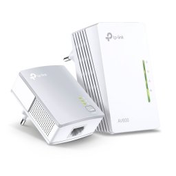 Powerline адаптер TP-Link AV600 TL-WPA4220 Starter Kit, 300 Mbps, максимален обхват до 300m, 2x 10/100Mbps, 2 устройства