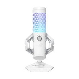 Микрофон Asus ROG Carnyx, USB, гейминг, RGB подсветка, бял