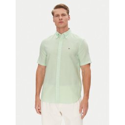 Tommy Hilfiger Риза MW0MW40703 Зелен Regular Fit