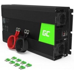 Инвертор GREEN CELL, 12/220V, DC/AC, 1500W/3000W, Чиста синусоида