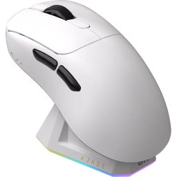 Професионална геймърска мишка Ajazz AJ179 PRO, Wireless, White