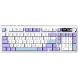 Геймърска механична клавиатура Ajazz AK980 V2 - Maillard Switch [Linear], Purple White
