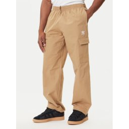 adidas Долнище анцуг Trefoil Essentials JX3912 Бежов Loose Fit