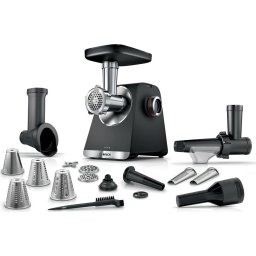 Месомелачка Bosch MFWS660B, SER6, Meat mincer - MultiPower 2100 W, Planetary gearbox, 3,5 kg/min, kebbe attachment, sausage atta