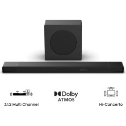 Аудио система Hisense AX3120Q ,3.1.2 Ch., 440W, BT, Dolby Atmos, Black