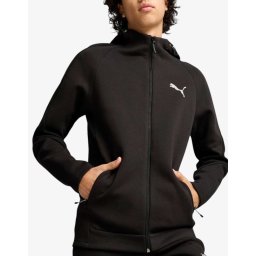 PUMA Evostripe Full Zip Hoodie Jr Black