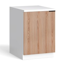 Blumfeldt WoodVista долен шкаф за мивка, Здрав, Soft-Close панти, Алуминиева дръжка (JOY-WVS600WO)