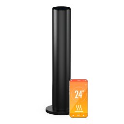 Blumfeldt Инфрачервен лъчист нагревател SmartFlow Tower, 700 W, 360° разпределение на топлината, WLAN-управление (HTR10-Bl-SmFlTow-Bl)