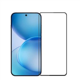 Извит 3D удароустойчив стъклен протектор покриващ целия екран за OPPO Reno 16 Pro 5G - с черна рамка