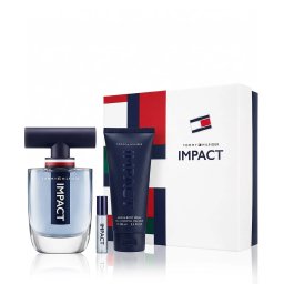Tommy Hilfiger Impact комплект за мъже Eau de Toilette 100 ml + Eau de Toilette 4 ml + Душ гел 100 m опция Geometric Cover