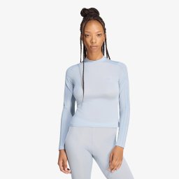 Тениска adidas Adiluna Season 2 x Jennie Sheer Long Sleeve Tee Wonder Blue M