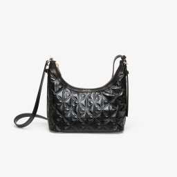 Чанта Calvin Klein Emblem Aop Debossed Shoulder Bag Black OS