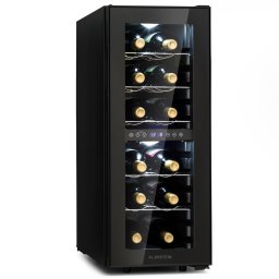 Klarstein Shiraz 12 Duo винен хладилник 2 зони 42L/12 бутилки 5-12 / 12-18 °C Touch (HEA8-Shiraz-12D)