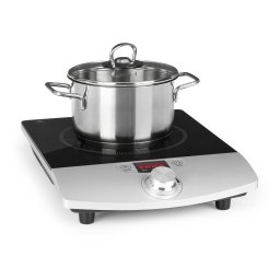 Klarstein CP3-VARICOOK SINGLE, 1800 W, индукционен котлон за готвене, с един котлон (CP3-VARICOOK SINGLE)