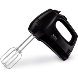 Миксер Tefal HT310838, Hand Mixer, 300W, 5 Speeds + turbo, 2 Beaters, 2 Dough hooks, black