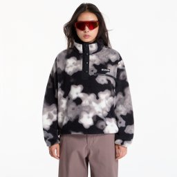 Суитшърт Columbia Helvetia™ II Printed Cropped Half Snap Black, Dyeflower L