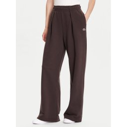 Lacoste Панталони тип палацо XF5248 Кафяв Wide Leg
