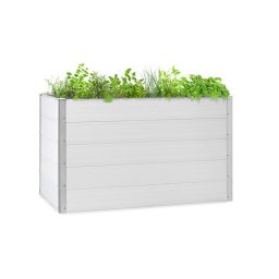 Blumfeldt Nova Grow, градинска леха, 150 x 91 x 100 см, WPC, дървен дизайн, бял (GDW36-Nova Grow 19d)