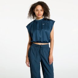 Тениска Nike Sportswear Collection Women's Dri-FIT Jacquard Short-Sleeve Jersey Top Armory Navy/ Armory Navy/ White XL