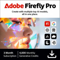 Adobe Firefly Pro 3 месеца