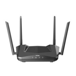 Рутер D-Link DIR-X1560, 1500Mbps, 2.4GHz(300Mbps)/5GHz(1200Mbps), Wireless AX, 4x 10/100/1000Mbps LAN, 1x 10/100/1000Mbps, 4 външни антени