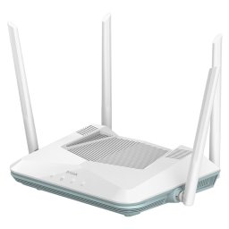 Рутер D-Link Eagle Pro AI AX3200, 3200 Mbps, 2.4GHz (800 Mbps)/ 5GHz (2402 Mbps), Wireless AX, 4x LAN1000, 1x WAN1000, 4 външни антени