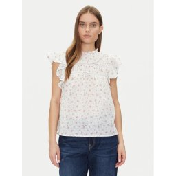 Vero Moda Блуза Trine 10301205 Бял Standard Fit