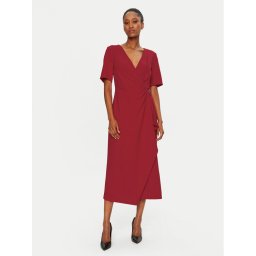 DKNY Коктейлна рокля DD4H1B66 Червен Slim Fit