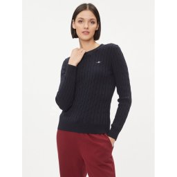 Gant Пуловер 4800100 Тъмносин Slim Fit