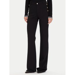 Guess Текстилни панталони W5BB16 KCMU2 Черен Flare Fit