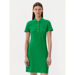 Lacoste Ежедневна рокля EF5473 Зелен Slim Fit
